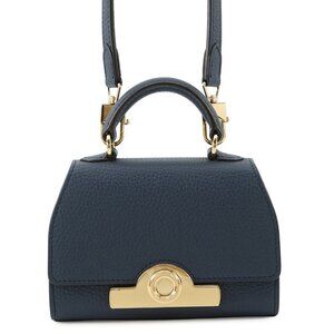 MOYNAT Moynat Régienne 2-Way Handbag Size Nano Leather Navy